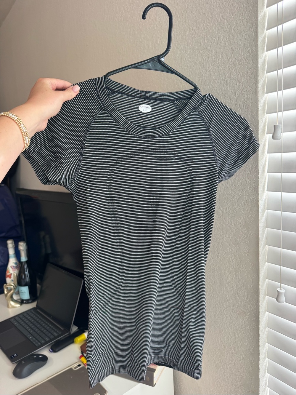 Striped Black & White lululemon Top
